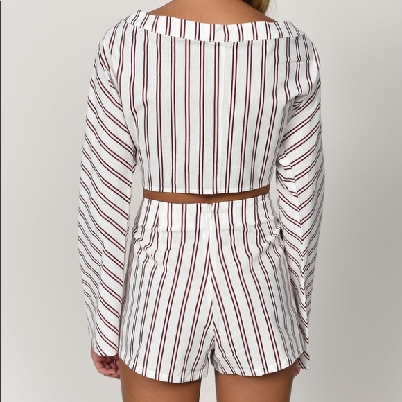 NWT Tobi Striped 2 Piece Short Set - Picture 3 of 7